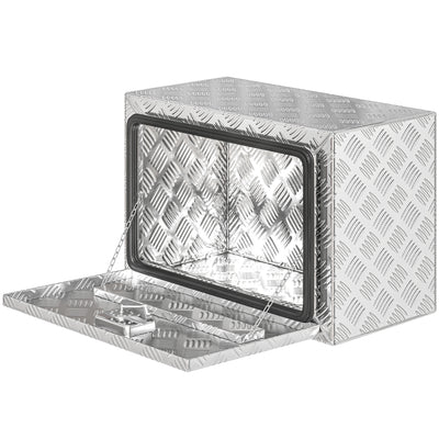 24 Inch Underbody Truck Tool Box, Storage Toolbox Chest Organizer with Lock and Keys