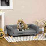 Sofa pour animaux moderne lit pour chat ou chien moyen-grand avec coussin amovible
