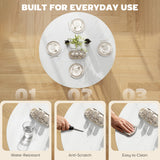 Folding Dining Table, Drop Leaf Table with Open Shelf, Rolling Kitchen Table for Dining Room, Small Spaces
