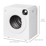 Compact Laundry Dryer Machine, 3.22 Cu. Ft. Electric Portable Clothes Dryer with 7 Drying Modes for Apartment or Dorm