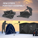5-8 Person Pop-up Ice Fishing Shelter