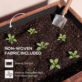 Raised Garden Bed with Wheels & Drainage Holes