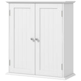 Bathroom Medicine Cabinet, Wall Cabinet with 2 Doors and Adjustable Shelf