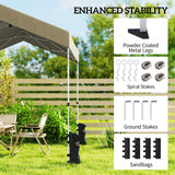 8 x 8 ft Pop Up Canopy Tent with 1-Button Push Easy Setup, UPF 50+ A-Frame Outdoor Instant Canopy