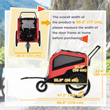 2-in-1 Dog Bike Trailer for Large Dogs