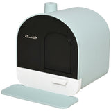 Cat Litter Box with Lid, Removable Tray