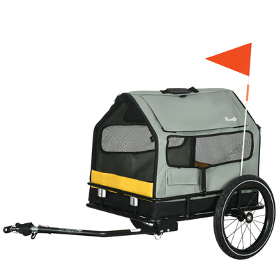 3 in 1 Dog Bike Trailer, Pet Bed with Safety Leash, Quick-Release Wheels, Cushion for Small Dogs