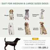 Dog Sofa Bed with Removable Pillows, Water-resistant Fabric, for Medium and Large Dogs