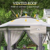 13' x 13' Pop Up Canopy Tent with Netting and Carry Bag