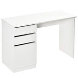 Modern Computer Desk, Writing Workstation with Storage Drawer and Cabinet for Living Room