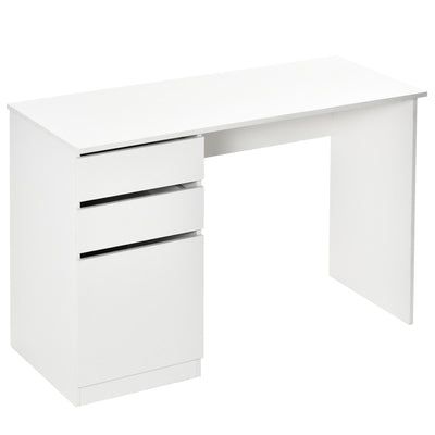 Modern Computer Desk, Writing Workstation with Storage Drawer and Cabinet for Living Room