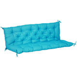 Porch Swing Cushion Garden Bench Cushion with Backrest, Non-Slip 3-Seater Soft Pad, 59.1