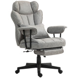 Big and Tall Office Chair with Foot Rest, 400LBS High Back Desk Chair with Padded Armrests, Lumbar Support