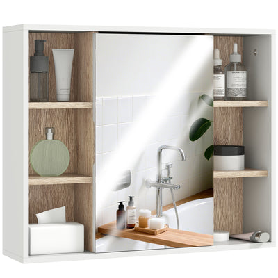Wall-Mounted Bathroom Medicine Cabinet with Mirror