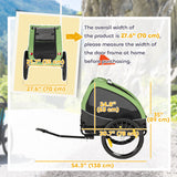 Dog Bike Trailer, Pet Cart Bicycle Wagon with 20