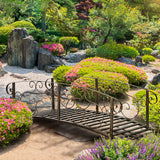 6FT Steel Garden Bridge with Safety Siderails