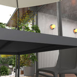 Outdoor Dining Table w/ Aluminium Frame, 57