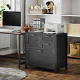 Lateral Filing Cabinet, Farmhouse File Cabinet with 4 Drawers, Fit Letter/A4/Legal Hanging Files