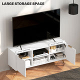Meuble TV avec Rangement pour Téléviseur de 55