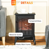 Electric Fireplace Stove, Adjustable brightness