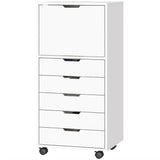 File Cabinet on Wheels Mobile Printer Stand with