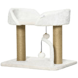 Cat Tower Condo for Indoor Cats, Small Cat Tree with Jute Scratching Posts