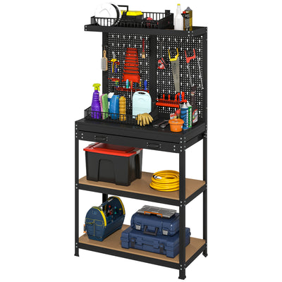 Work Bench with Pegboard, 31.5