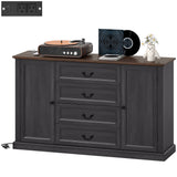 Buffet Ferme avec Station de Recharge, Armoire Buffet 58