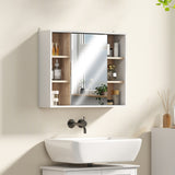 Armoire à pharmacie de salle de bain murale avec miroir