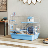 Hamster Cage, 3-Tier Small Animal Cage with Excerise Wheel