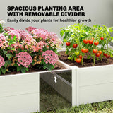 Vinyl Raised Garden Bed Kit, 6.5 x