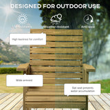 Wooden Outdoor Rocking Chair