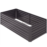 Galvanized Raised Garden Bed, Steel Outdoor Planters with Reinforced Rods, 71