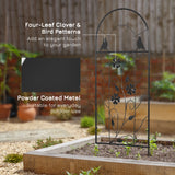 2 Pack Outdoor Metal Garden Trellis, 39