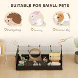 Small Animal Cage Waterproof Mat DIY Animal Playpen for Guinea Pigs Rabbits 12 Panels and Door