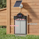 2K HD AI Camera Automatic Chicken Coop Door with APP, WiFi Solar Powered with 5200 mAh Large Battery