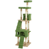 68-inch Multi-Level Cat Scratching Tree Kitty Activity Center Post Tower Condo Pet Furniture w/ Toy
