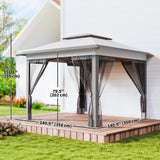 12' x 12' Pop Up Canopy Sun Shade Instant Tent Folding with Mesh Sidewalls