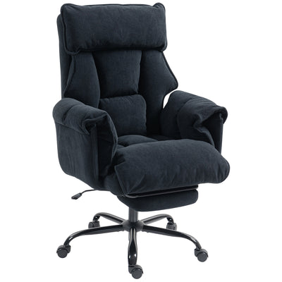 Desk Chair, Computer Office Chair with Footrest, Adjustable Backrest and Headrest