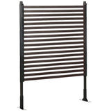 Clôture de jardin en métal piquets pour sol dur et mou, 5 ft(H) clôture d'extérieur avec pieds