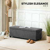 44 Inches Ottoman with Storage, Corduroy End of Bed Bench for Living Room