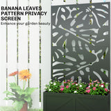 Metal Raised Garden Bed with Trellis for Climbing Plants