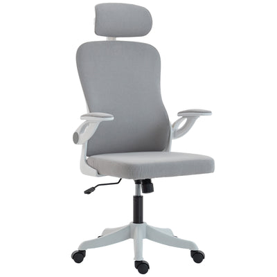 Ergonomic Office Chair, Swivel Desk Chair with Adjustable Lumbar Support, Headrest and Height