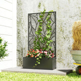 Metal Planter Box with Trellis, 44.5