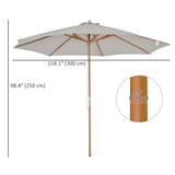 Parasol Patio Bois 10' x 8'