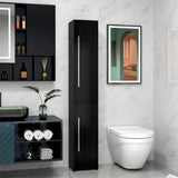 Freestanding Tall Bathroom Storage Cabinet with Adjustable Shelves, Bathroom Organizer