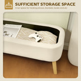 Banc de rangement 47 pouces, banc de pied de lit