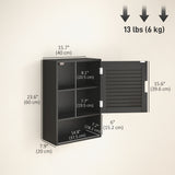 Bathroom Cabinet, Wall Mounted Storage Cabinet with Adjustable Shelves, 40 x 20 x 60 cm