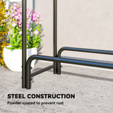 Firewood Rack with Waterproof Cover, 500 kg Log Storage Holder with Steel Chains, 142
