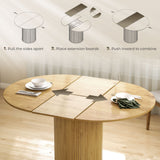 Extendable Kitchen Table for 6-8, 43.5